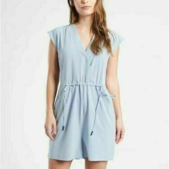 Athleta Pants - Athleta Marlow romper with packets in baby blue color size XS